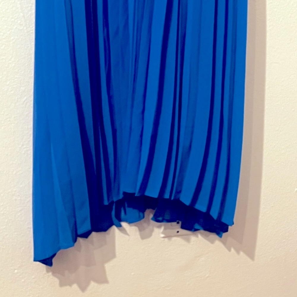 Socialite Blue Pleated Hi-Low Maxi Trapeze Dress from Nordstrom NWT - Picture 9 of 13